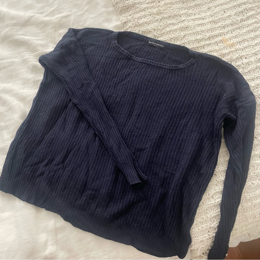 Brandy Melville Navy Sweater